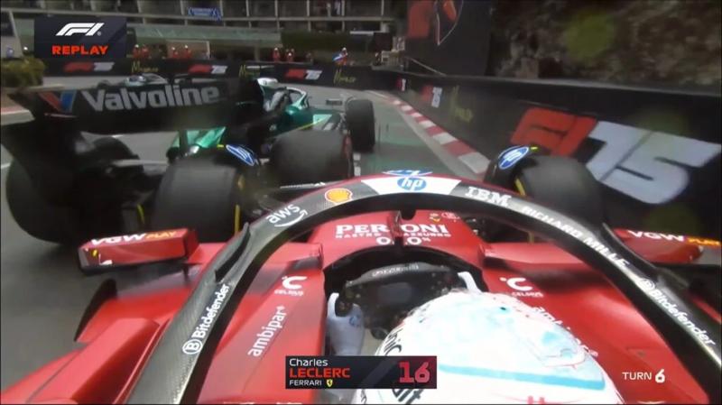 Леклер и Стролл столкнулись в практике в Монако, пилот «Феррари» сломал антикрыло