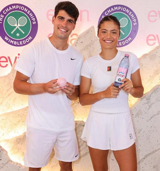 Алькарас и Радукану снялись в рекламе Evian