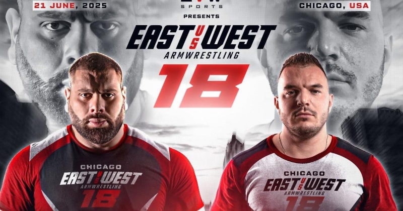 Армрестлинг. East vs West 18. Леван победил Гаспарини, Ларратт – Курдечу, Тодд одолел Дзеранова, другие результаты