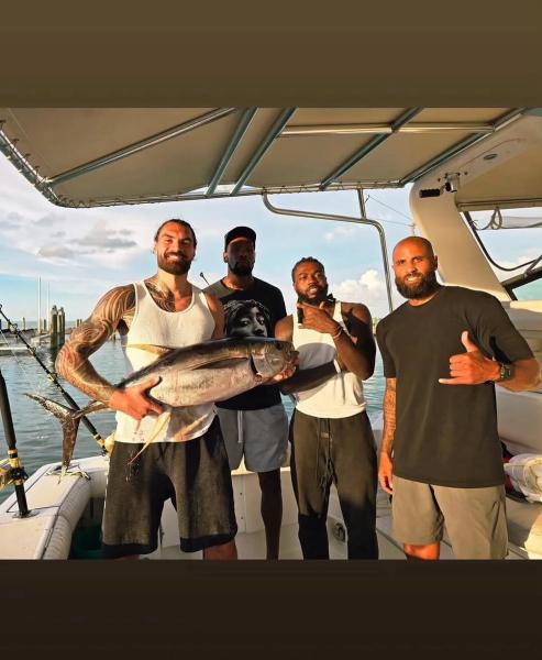 Кевин Дюрэнт порыбачил вместе со Стивеном Адамсом и продемонстрировал улов