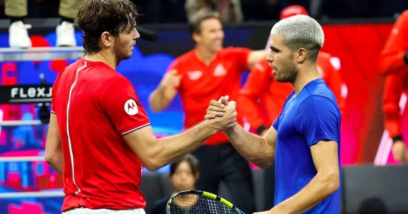 Кубок Лэйвера. Европа уступает Миру 6:12: Алькарас играет с Серундоло, Зверев встретится с Фрицем