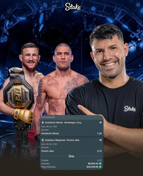 Агуэро поставил почти $9 тысяч на победу Двалишвили над Сэндхагеном и поражение Анкалаева от Перейры на UFC 320