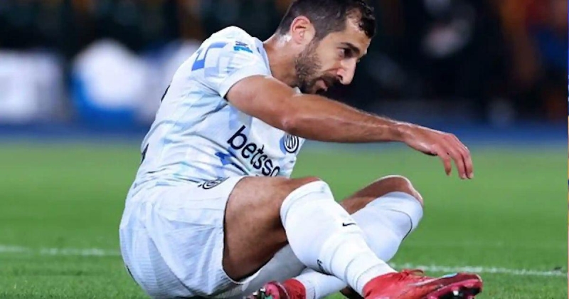 Мхитарян выбыл на месяц из-за травмы бедра. Он не сыграет в дерби с «Миланом» в ноябре