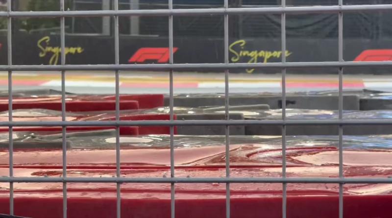 В Сингапуре шел дождь за час до Гран-при