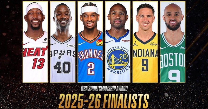 Шэй Гилджес-Александер, Бэм Адебайо и Деррик Уайт – в числе претендентов на награду НБА за спортивное поведение