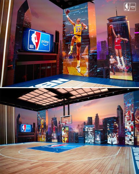 Amazon Prime показал свою студию NBA on Prime на дебютный сезон телетрансляций