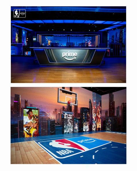 Amazon Prime показал свою студию NBA on Prime на дебютный сезон телетрансляций