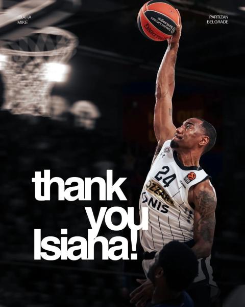 «Партизан» официально расстался с Айзейей Майком