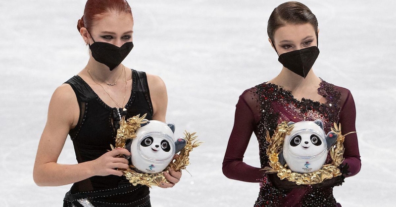 Щербакова на вопрос Ягудина о тройном акселе Трусовой на Олимпиаде-2022: &laquo;У меня есть мнение на этот счет, но мне кажется неэтичным отвечать на этот вопрос&raquo;