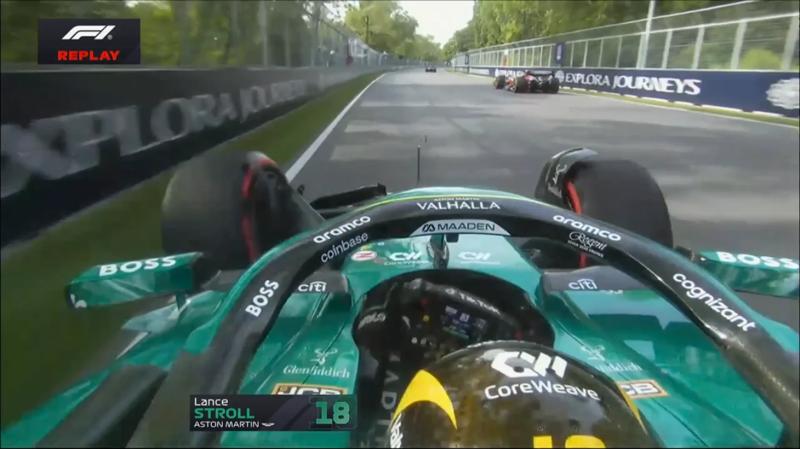 Стролл попал в аварию в начале 2-й практики перед Гран-при Канады