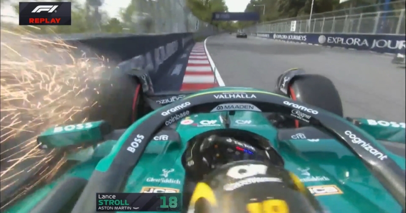 Стролл попал в аварию в начале 2-й практики перед Гран-при Канады