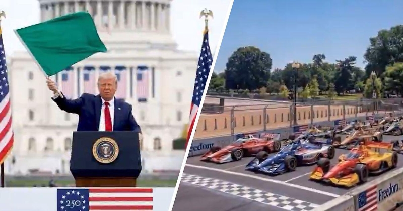 «Трамп попросил мыслить нестандартно. Свобода, скорость, гонки – нельзя придумать что-то более американское». Министр транспорта США о заезде «Индикара» рядом с Капитолием